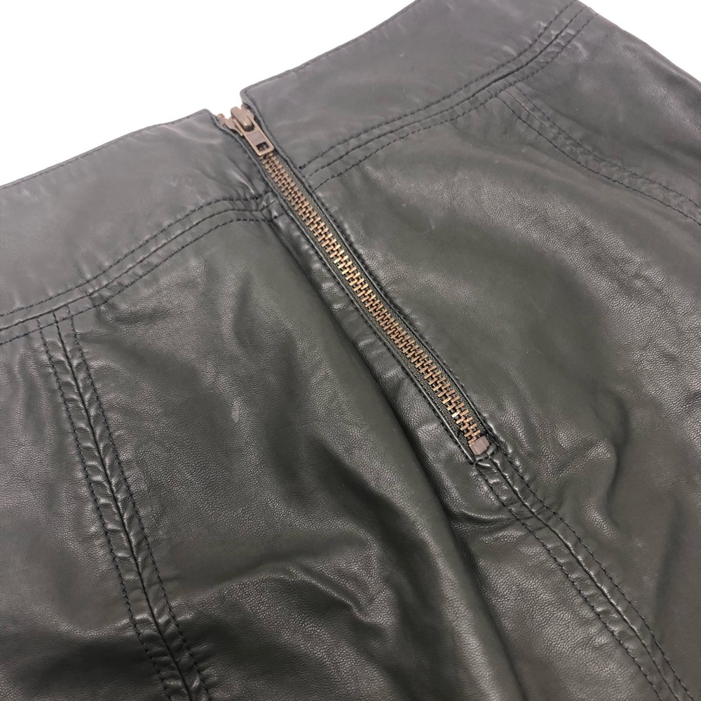 Free people green vegan mini skirt lined 574 - Picture 6 of 8